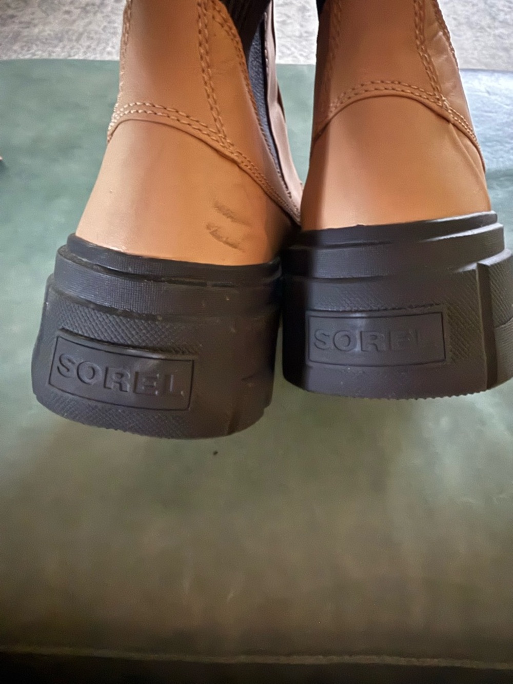 Sorel Caribou X Women's Chelsea Boot in Canoe and Jet - Picture 7 of 13